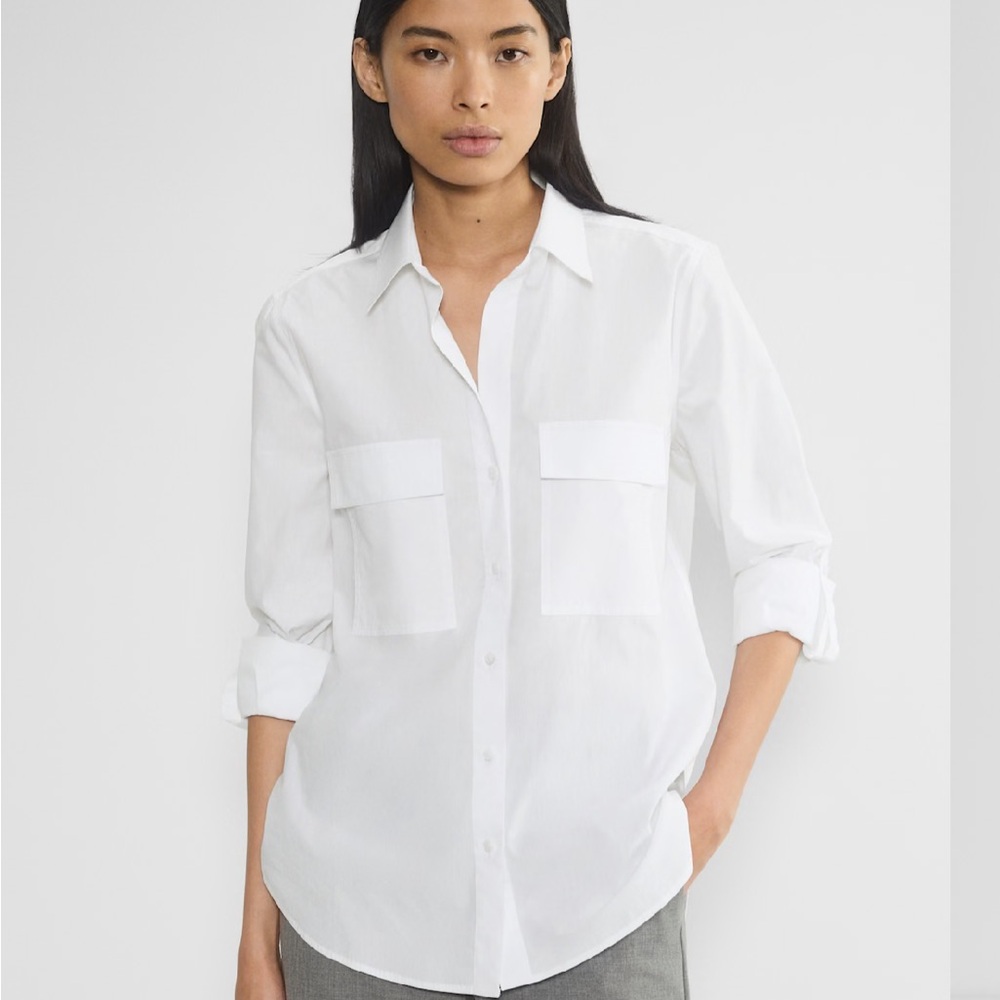 EUC Babaton size 2XL White Button-Up Shirt
